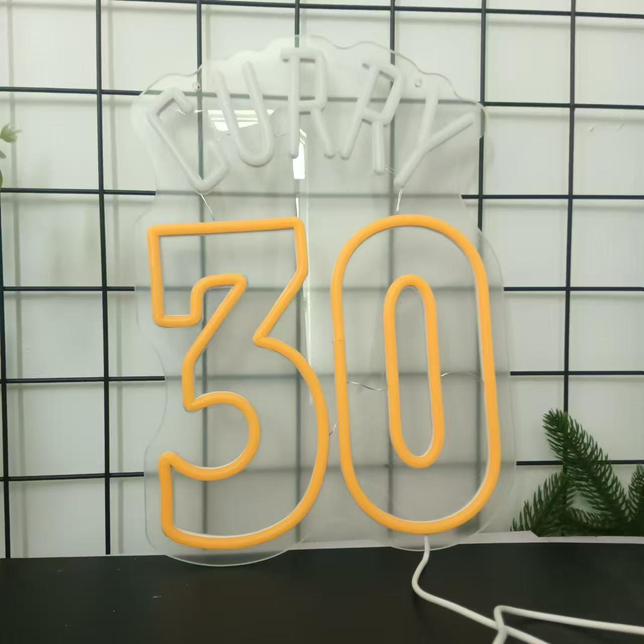 CURRY 30 Neon Sign | Custom Neon Sign | Neon Sign Wall decor | neon Sign Aesthetic | Neon sign art | Neon Led Light | Gift for boy