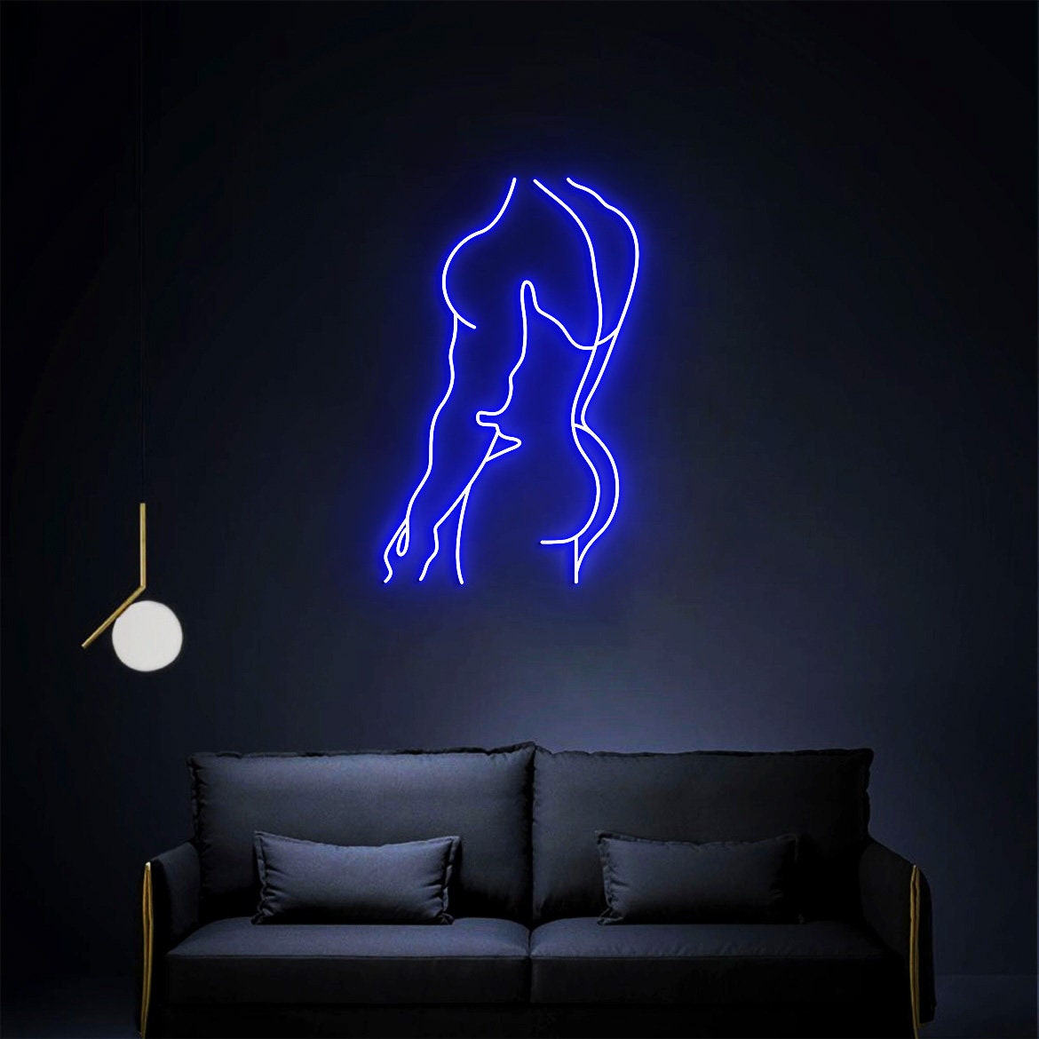 Man Neon Sign, Man Bedroom Wall Decor , Masculine Art, Man Wall Art , Man Body Wall Art Sign, Man Art