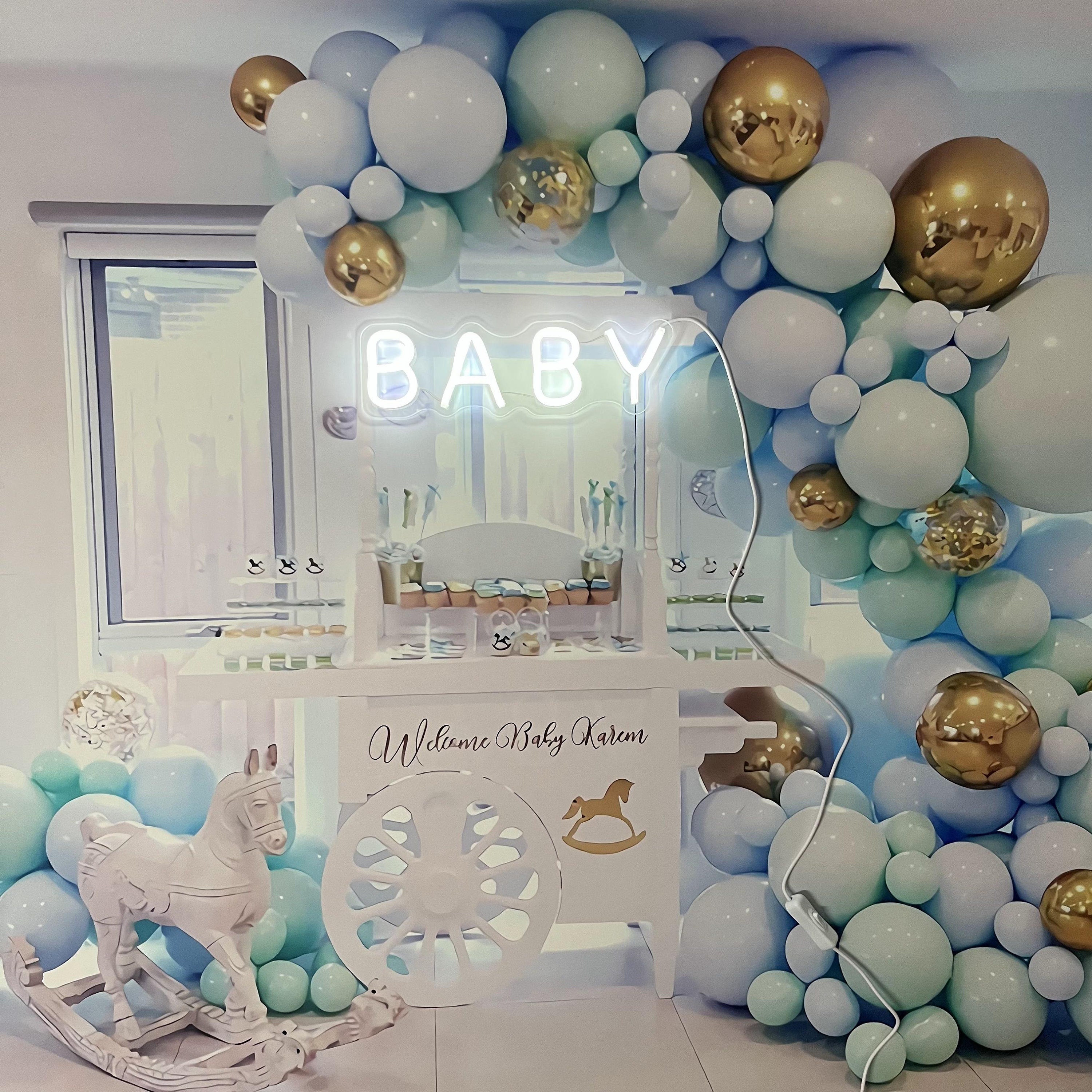 Neon Light Sign Custom Oh Baby Wedding decoration engagement party First birthday Gift 12V led Wall Room Home Bar Baby Shower Gender Reveal