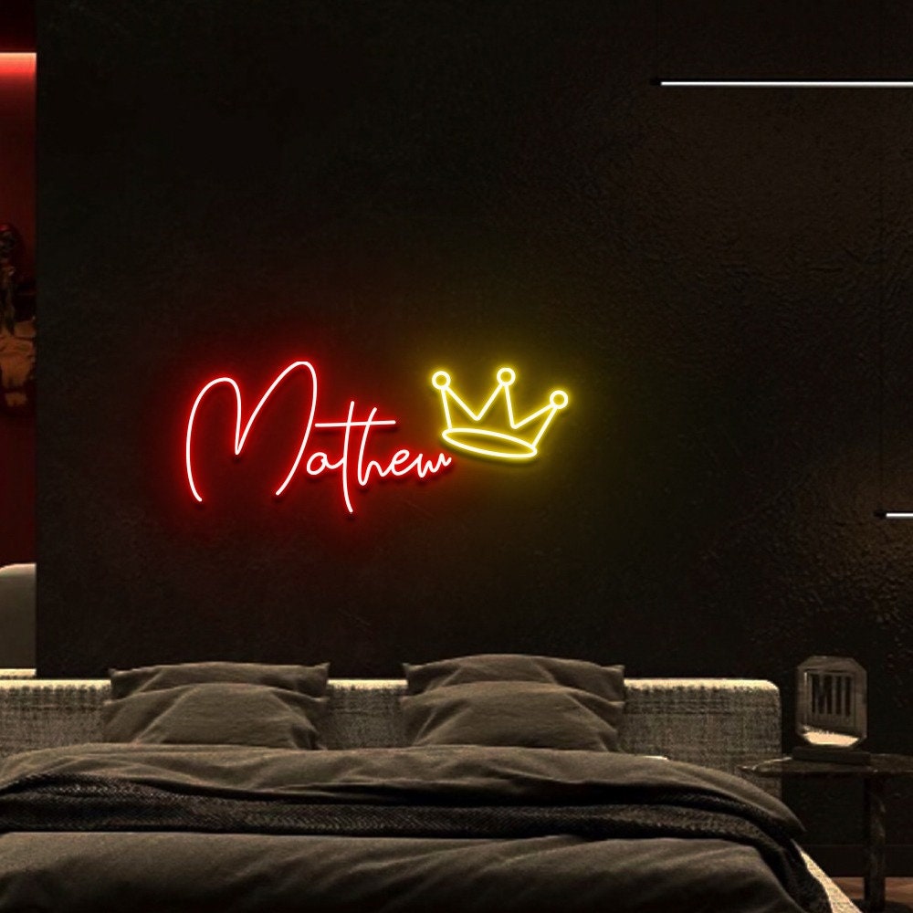 Custom Neon Name Sign Gifts, Kids Bedroom Neon Sign Light, Light Up Name Sign, Teens Boys Room Decor Girls Bedroom Ideas, Gift for Kids.