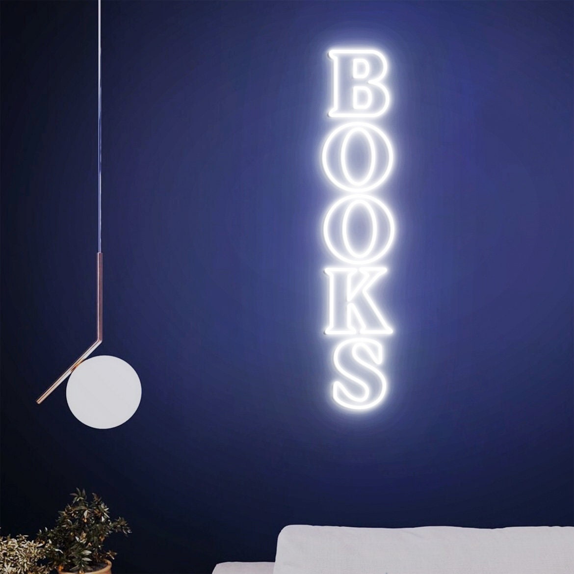 Books Neon Sign, Books Sign, Reading Room Decor, Book Lovers Gift, Personalized Library Sign, Reading Room Sign, Book Club Decor
