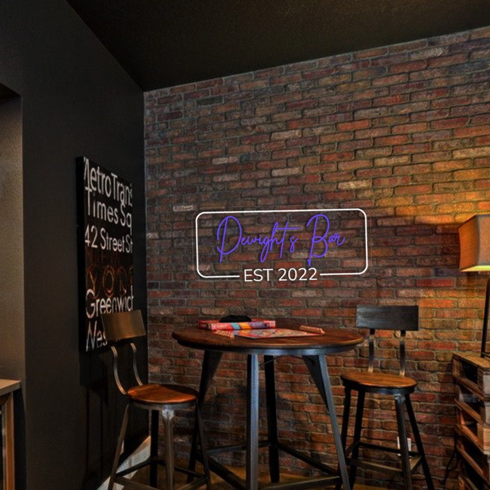 Personalized Bar Sign,Custom Home Bar Sign Decor,Bar Club Signage, Bar wall Art Decor, Neon Sign for Dad,Gifts for Friend, Father's Day gift