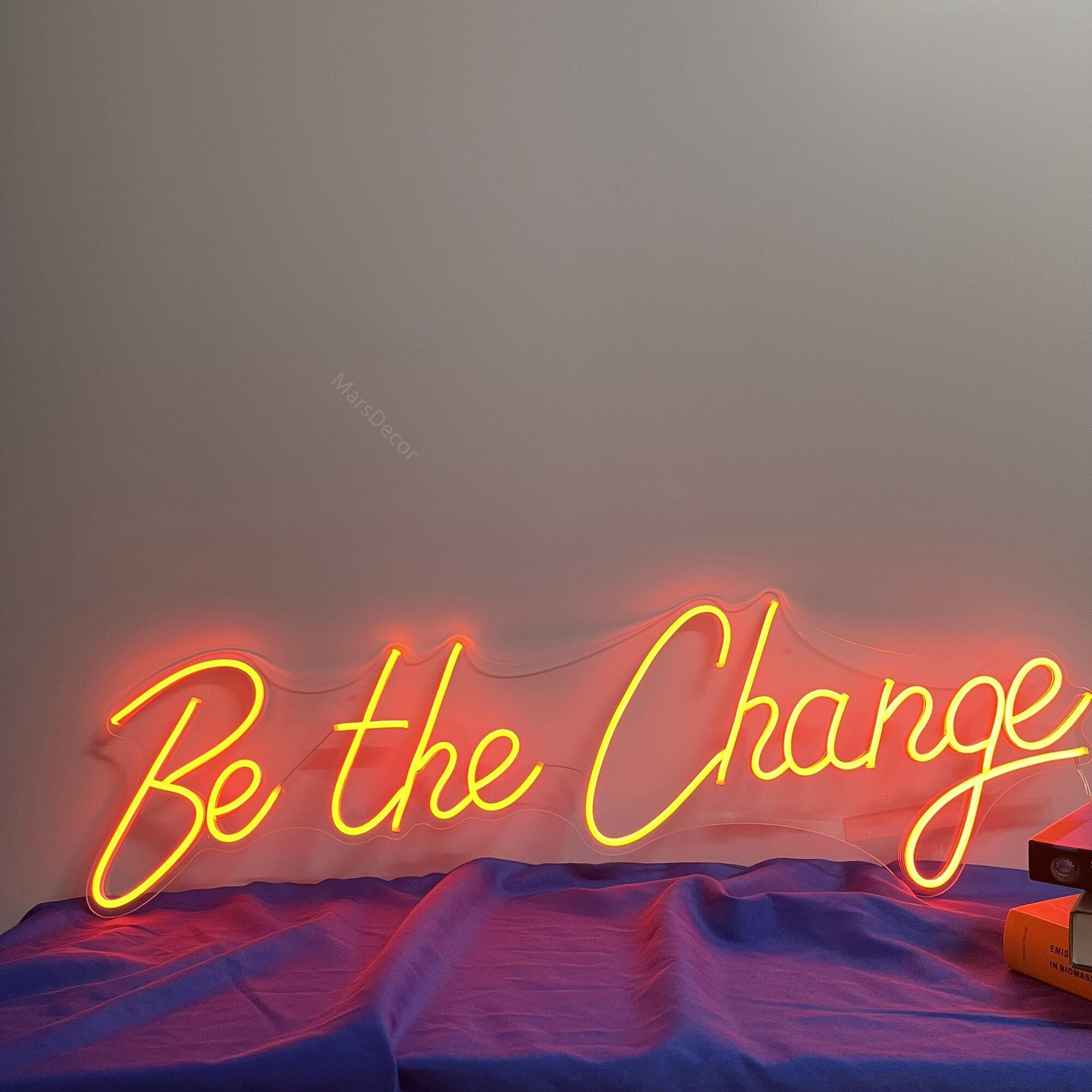 Neon Sign Custom Be the Change Neon Light Signs Name Home Wall Decor Wedding Birthday Christmas Gifts Office Bar Logo Art Led Lamp Acrylic