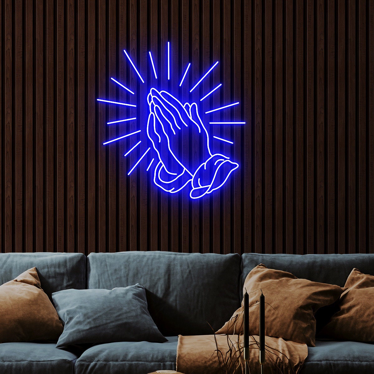 Praying Hands Neon Sign, Hands Neon Sign, Hand of God, Faith Wall Decor, Christian gifts, Jess gifts