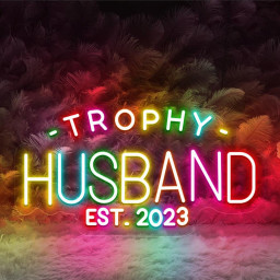 Trophy Husband Noen Sign, Gift For Him, Funny Husband Neon, Gift From Wife, Anniversary Gift For Him, Gift For Husband, Anniversary Present