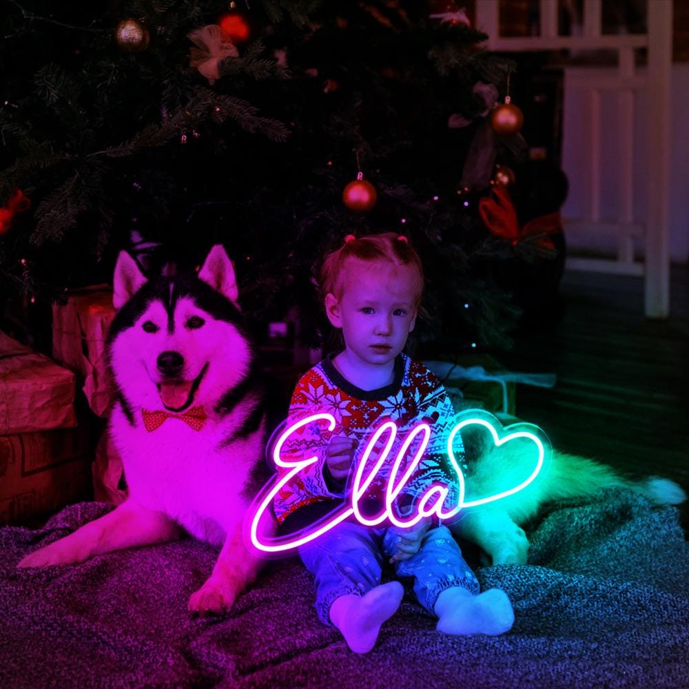 Custom Neon Name Sign, Teenage Girl Gifts, Nursery Name Sign, Neon Light, LED Name Sing, Dorm Decor For College, Personalized Neon Gifts