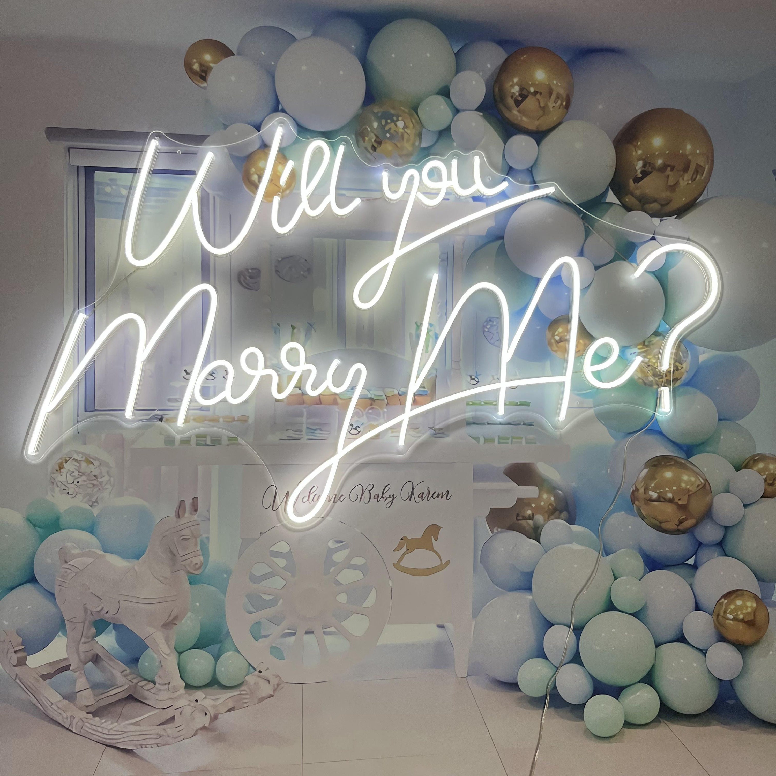Custom Neon Sign| Will You Marry Me? | Neon Signs Wedding | Neon Sign Custom| Wedding Neon Sign |Neon Sign Wall Decor | Neon Sign Art
