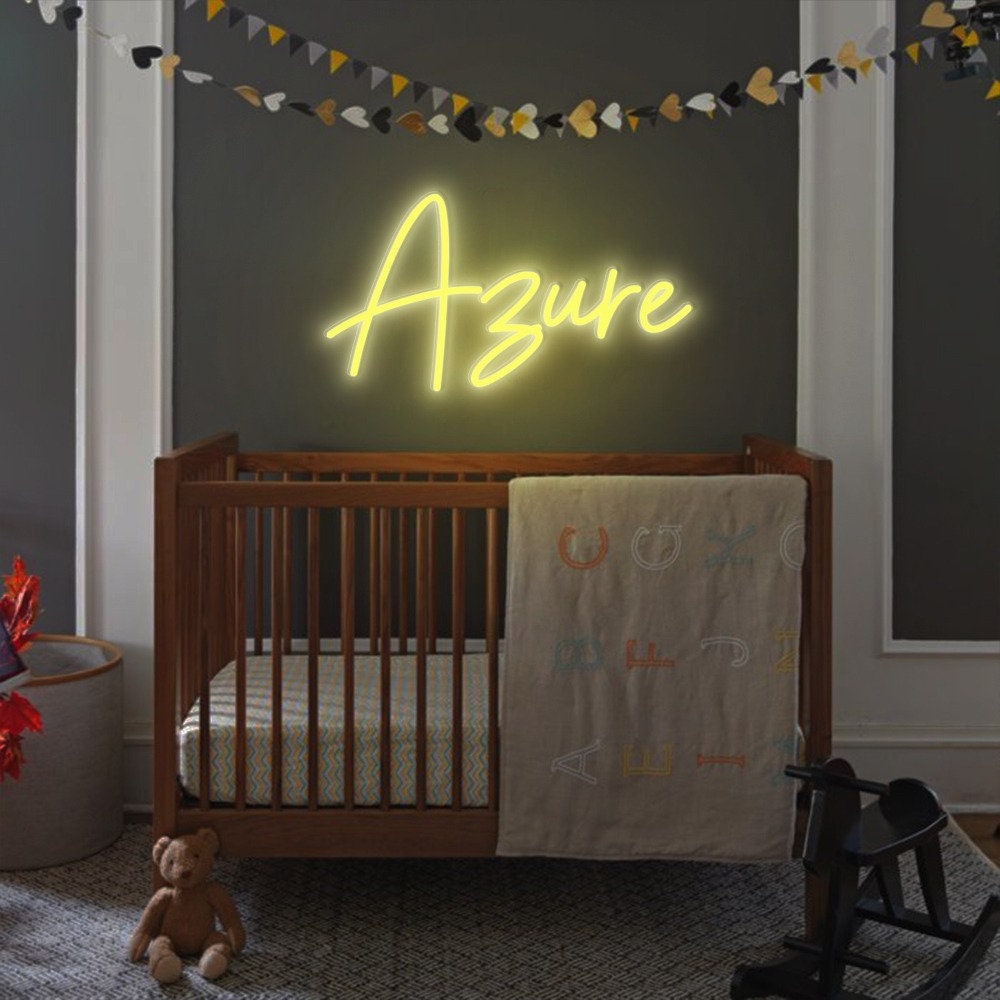Custom Name Neon Sign for Kids, Neon Name Sign, Nursery Name Sign, Baby Name Sign for Nursery Décor, Neon Light, Happy Birthday Baby Gifts