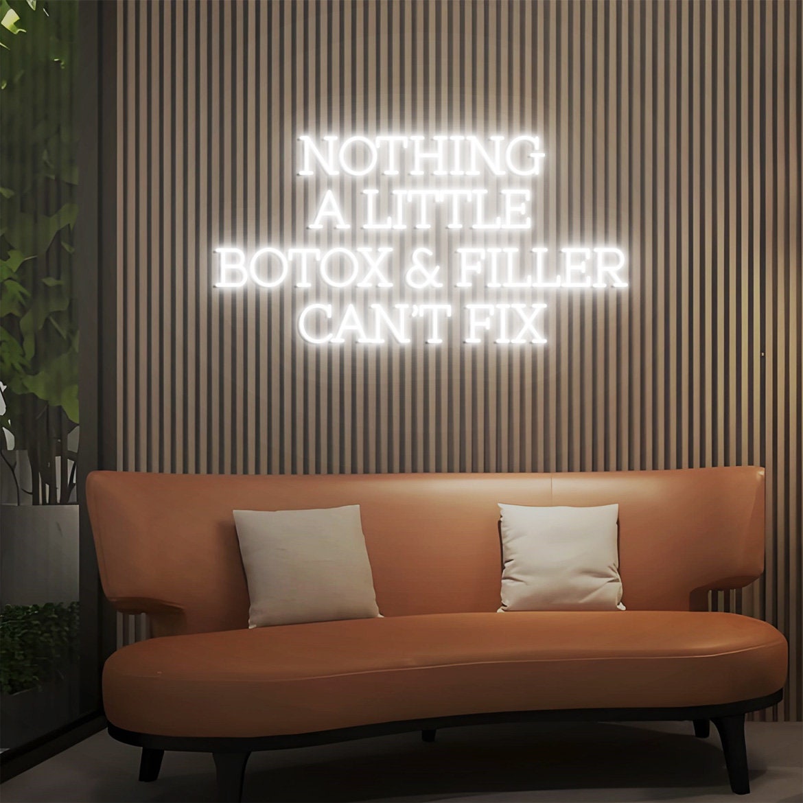 Nothing A Little Botox & Filler Can't Fix Sign, Custom Botox and Filler Sign for Injection Clinic, Medspa Decor, Beauty Aesthetics Wall Art