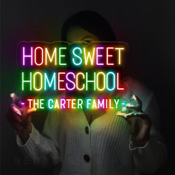 Home Sweet Homeschool Neon Sign, Positive Affirmation, Kids Wall Neon, Growth Mindset, Classroom Decor, Positive Classroom, Education Gifts