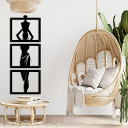 African Lady With Pot Set