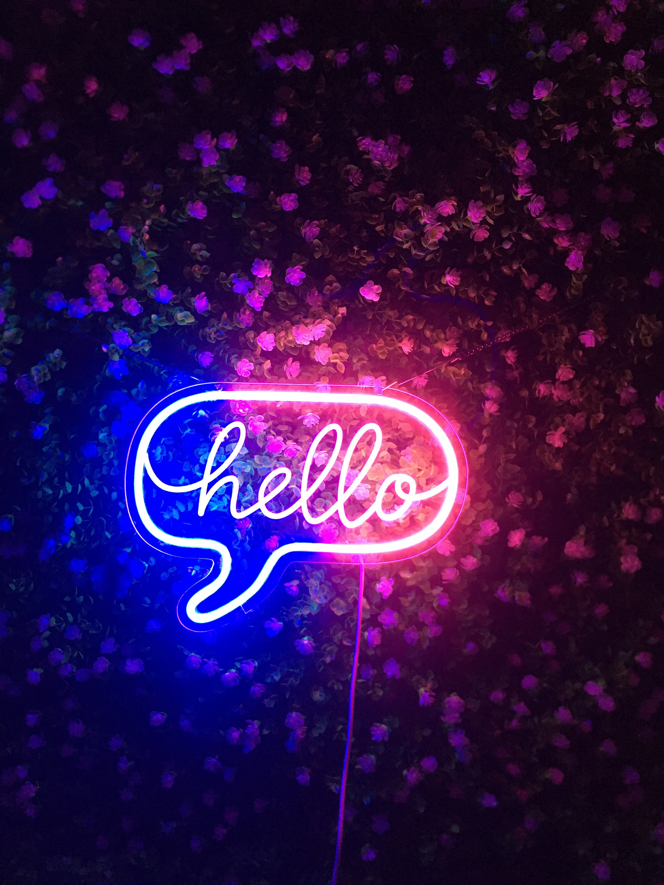 Neon Sign Light Hello Led USB 5v Personalized Birthday Decoration Room Bar Home Bedroom Party Wall Decor Neon Mural Ornament Gift