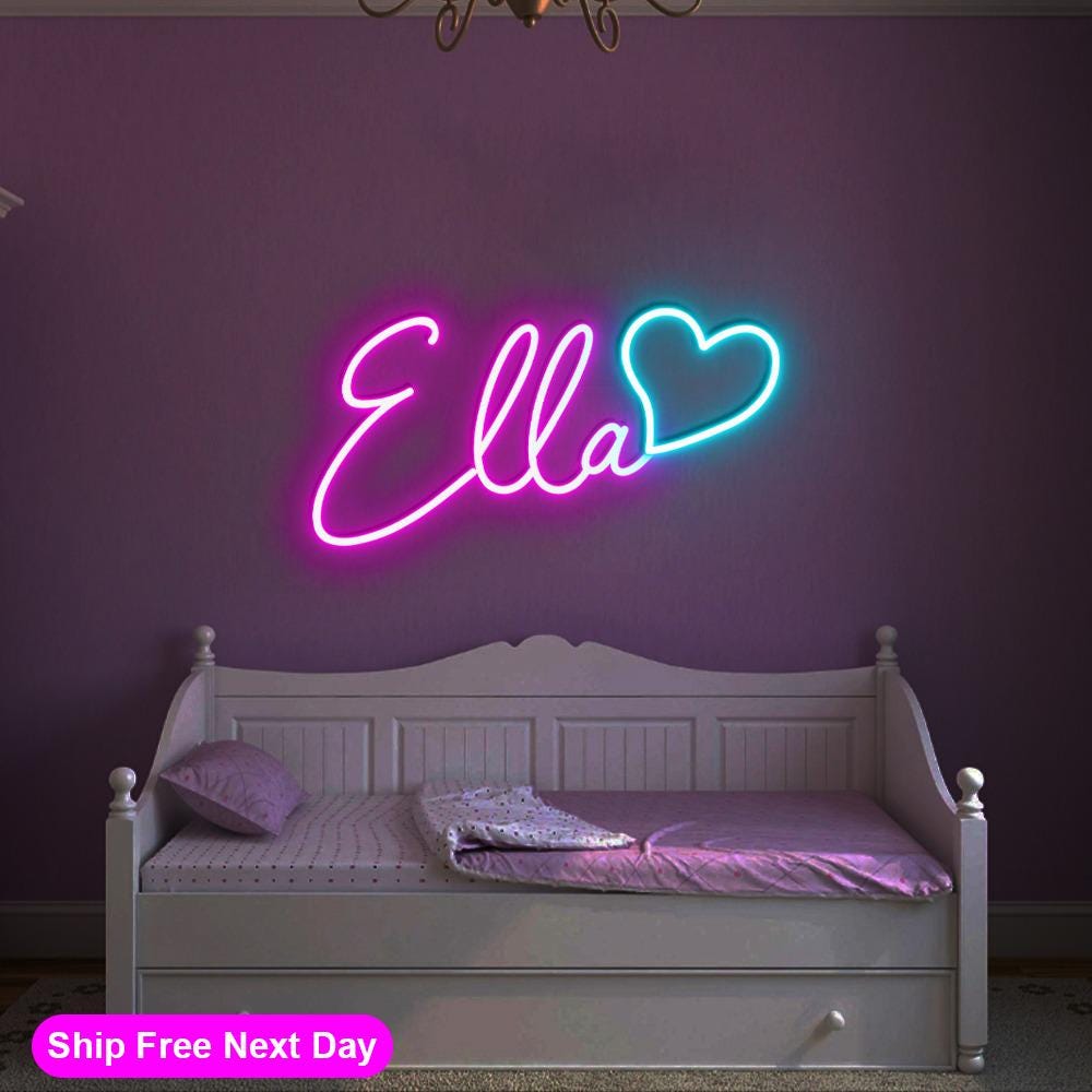 Custom Neon Name Sign, Teenage Girl Gifts, Nursery Name Sign, Neon Light, LED Name Sing, Dorm Decor For College, Personalized Neon Gifts