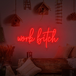 Work Bitch Neon Light|Bar Neon Sign|Led Neon Sign|Work Bitch Neon Sign Decor|personalized Wall Decor|Bedroom Home Wall Decor Birthday Gifts