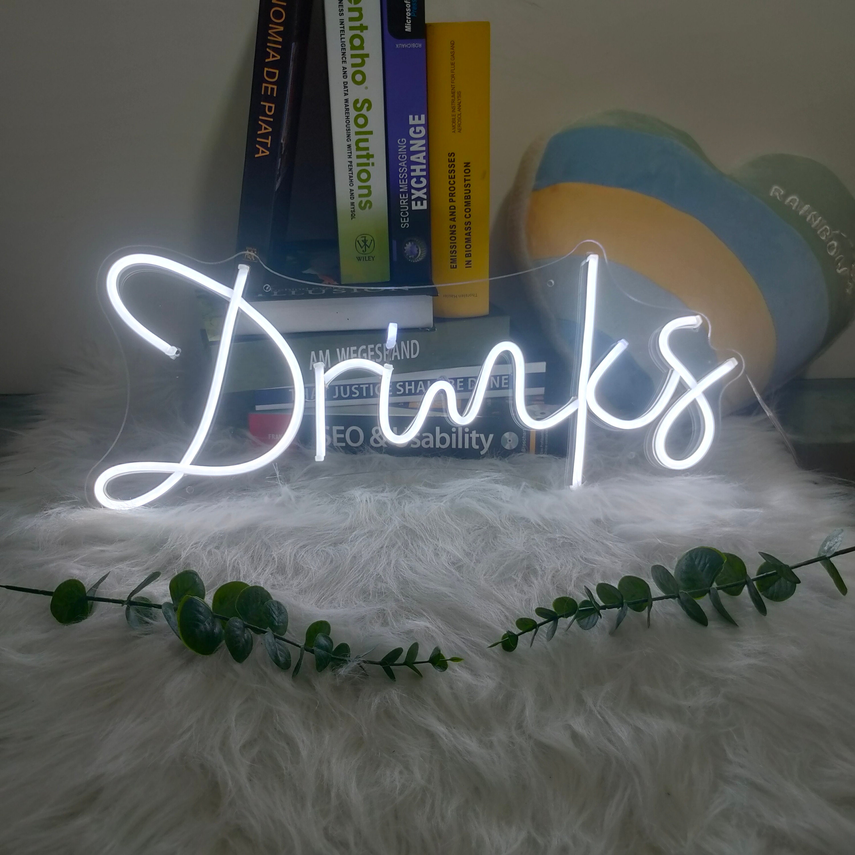 Custom Neon Sign Name Drinks Led light Wedding Decor Birthday Gift Party Bar Sign Home Bedroom Wall Mural 12V flex neon strip Acrylic Banner