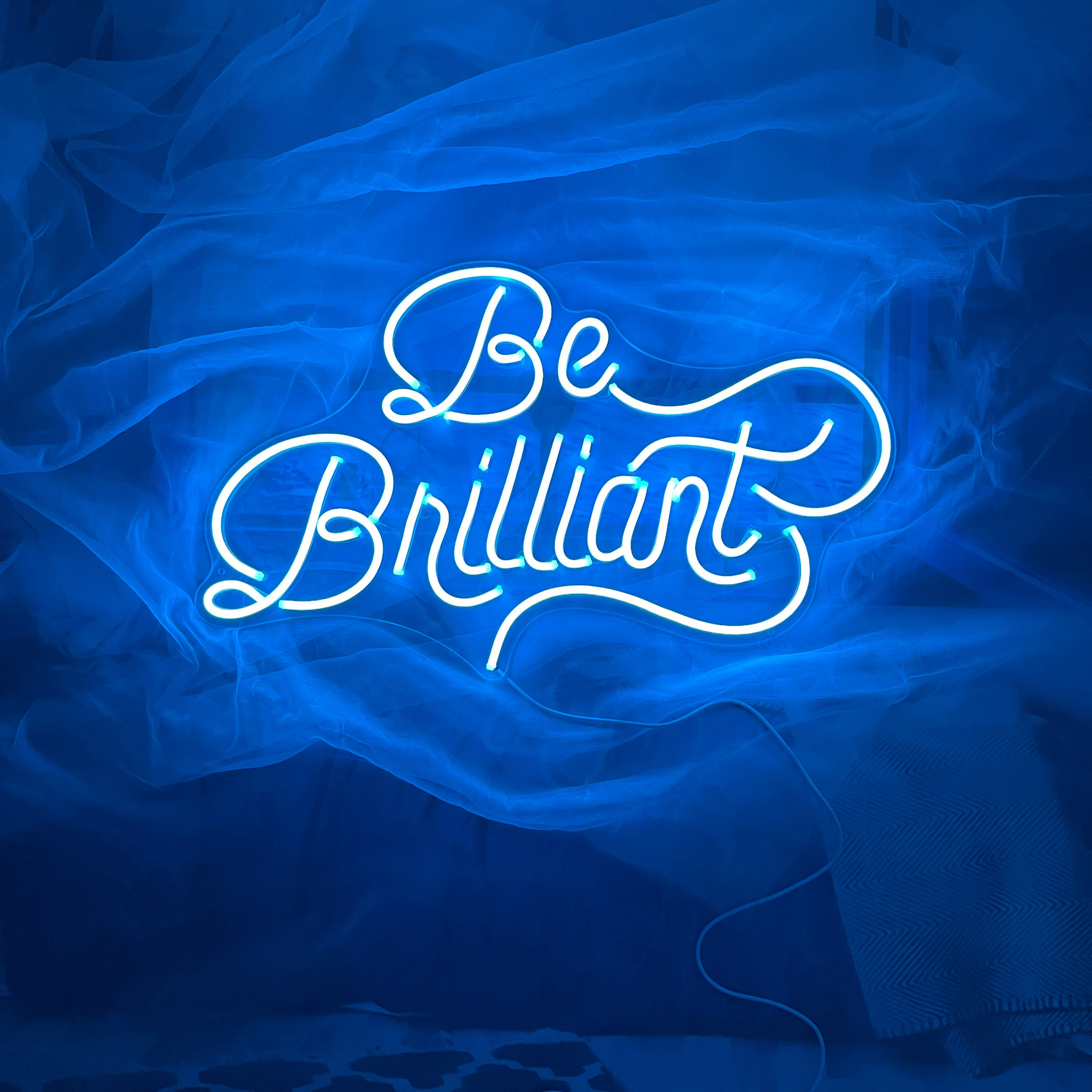 Custom Neon Sign | Be Brilliant Neon Sign | Neon Sign Light | Neon Sign Name | Neon Bar Sign Led | Neon Sign Wall Decor | Neon Sign Art