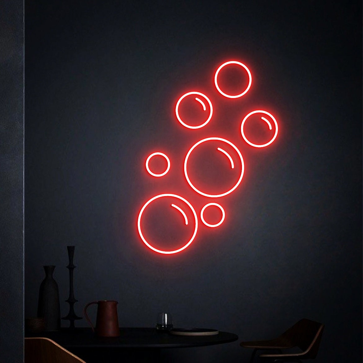 Bubbles Neon Sign, Champagne Wall Decor, Champagne Wall Party Decorations, Wedding Decoration, Champagne decor, Wedding backdrop