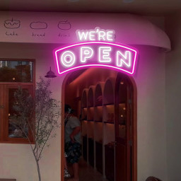 WE'RE OPEN Neon Sign | Open Wall Light Art | Custom Led Open Neon Sign |Business Logo |Open Led Light|Store Led Art Design Hanging Neon Sign