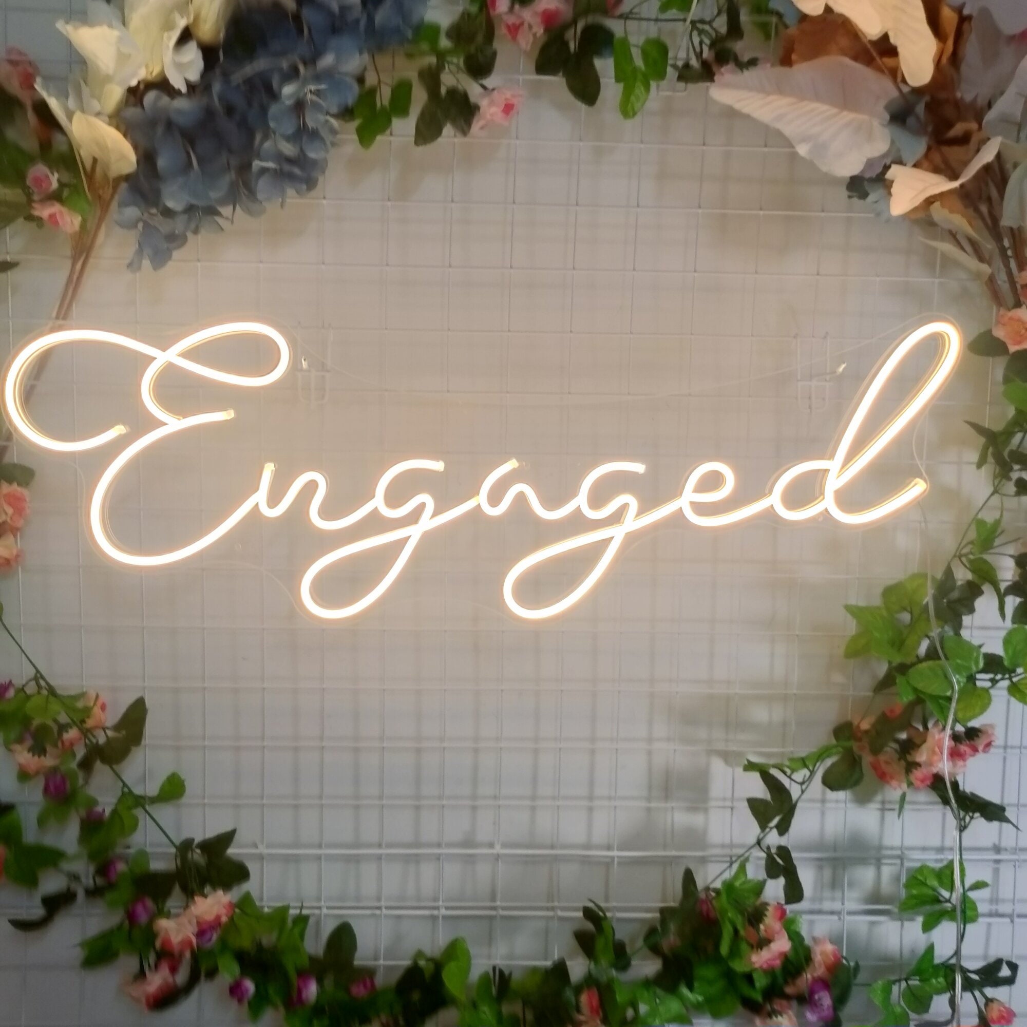 Custom Neon Sign Engaged Neon Light Sign art Wedding Neon Sign For Reception Led Neon Sign Wall Decor