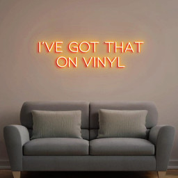 I've Got That on Vinyl, Vinyl Wall Neon Sign Decor, Music Bedroom Wall Sign, On Vinyl Record Sign, Music On Vinyl, Vinyl Record Store Decor