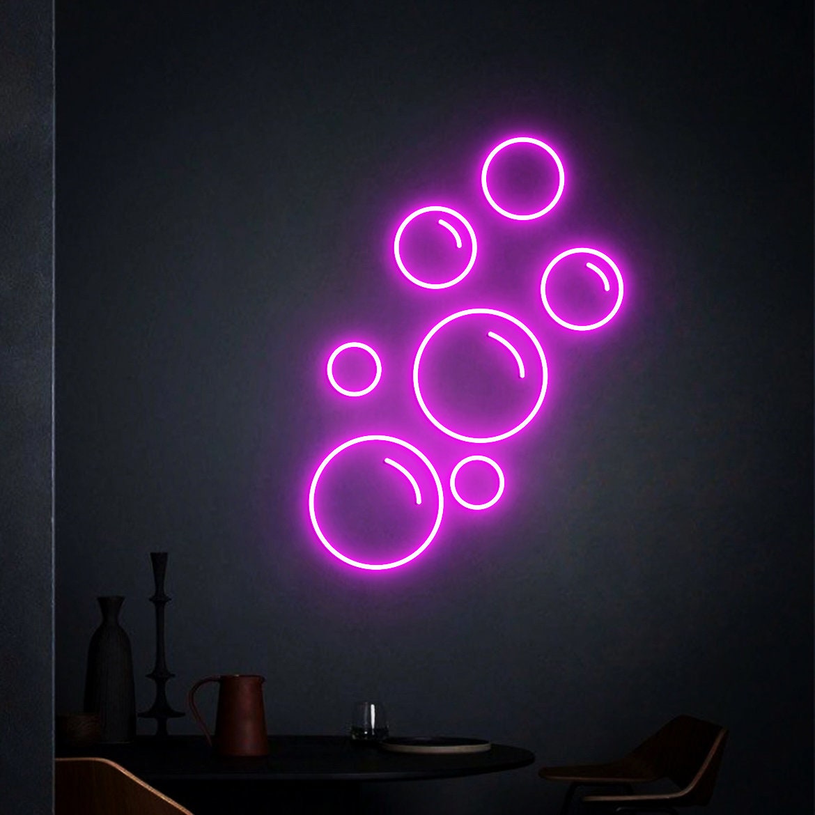 Bubbles Neon Sign, Champagne Wall Decor, Champagne Wall Party Decorations, Wedding Decoration, Champagne decor, Wedding backdrop