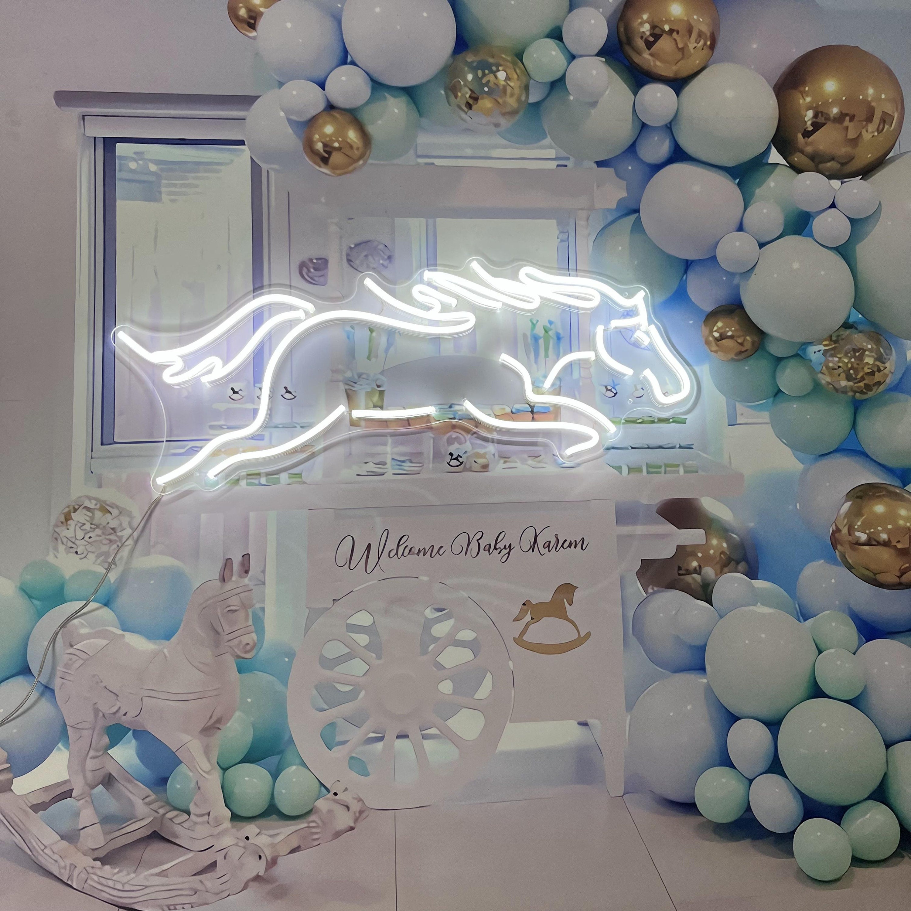 Neon Sign Custom | Anime Neon Sign | Neon Light Horse | Neon Sign Wedding | Led Neon Sign | Neon Sign Bar Art | Neon Sign Wall Decor