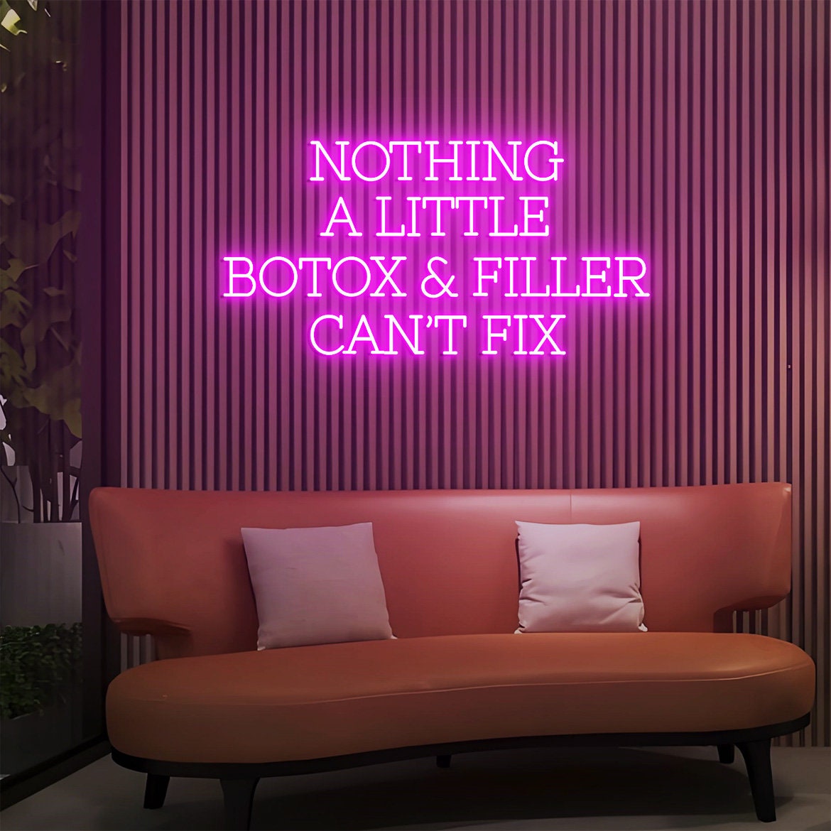 Nothing A Little Botox & Filler Can't Fix Sign, Custom Botox and Filler Sign for Injection Clinic, Medspa Decor, Beauty Aesthetics Wall Art