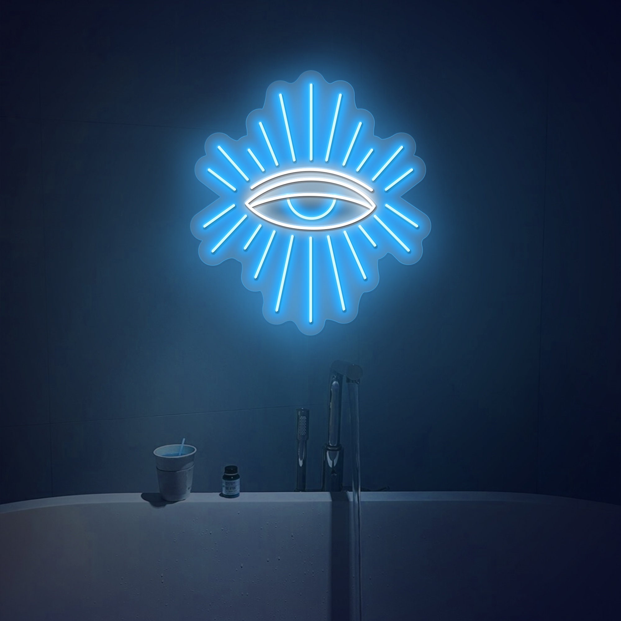 Evil Eyes Neon Signs for Bedroom Wall Decor, Eye Neon Sign,Neon Eye Sign, Spiritual Lights, Decorative Lights, Protection Amulet Neon Sign