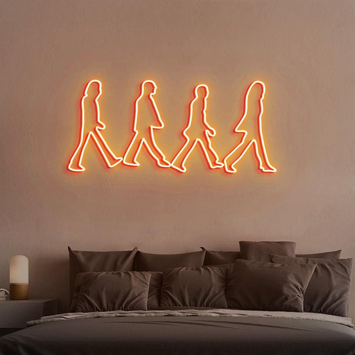 Abbey Road Beatles Neon Light, Beatles Wall Decoration, Personalized Gift for Music Lovers, Abbey Road Scene Sign