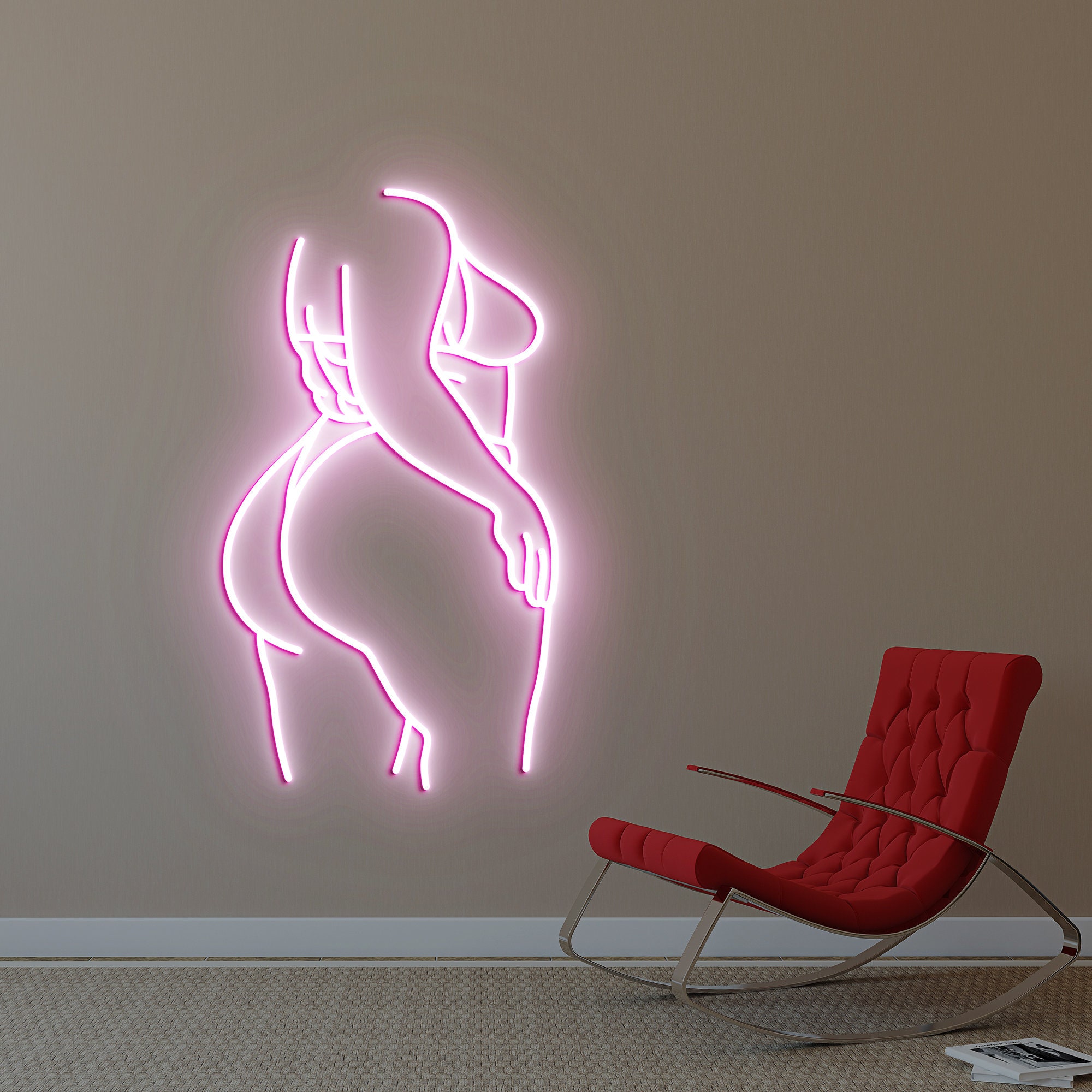 Woman Neon Light, Neon Sign Light Decor, Body Bedroom Neon Sign, Bedroom Neon Lights, Home Neon Lights, Woman Wall Decoration