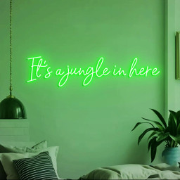 Custom Neon Sign It's a jungle in here, Jungle Themed Room Decor, Jungle Party Led Neon Light, Green Jungle Wall Neon Sign Light