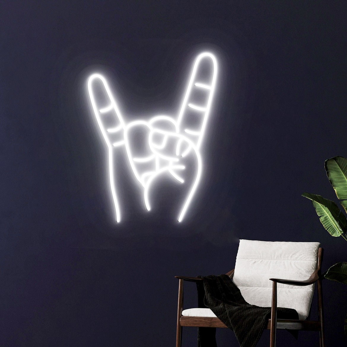 Texas Longhorns Hand Neon Sign, Hook 'em Horns, Texas Hand Wall Decor, Texas Christmas Gift