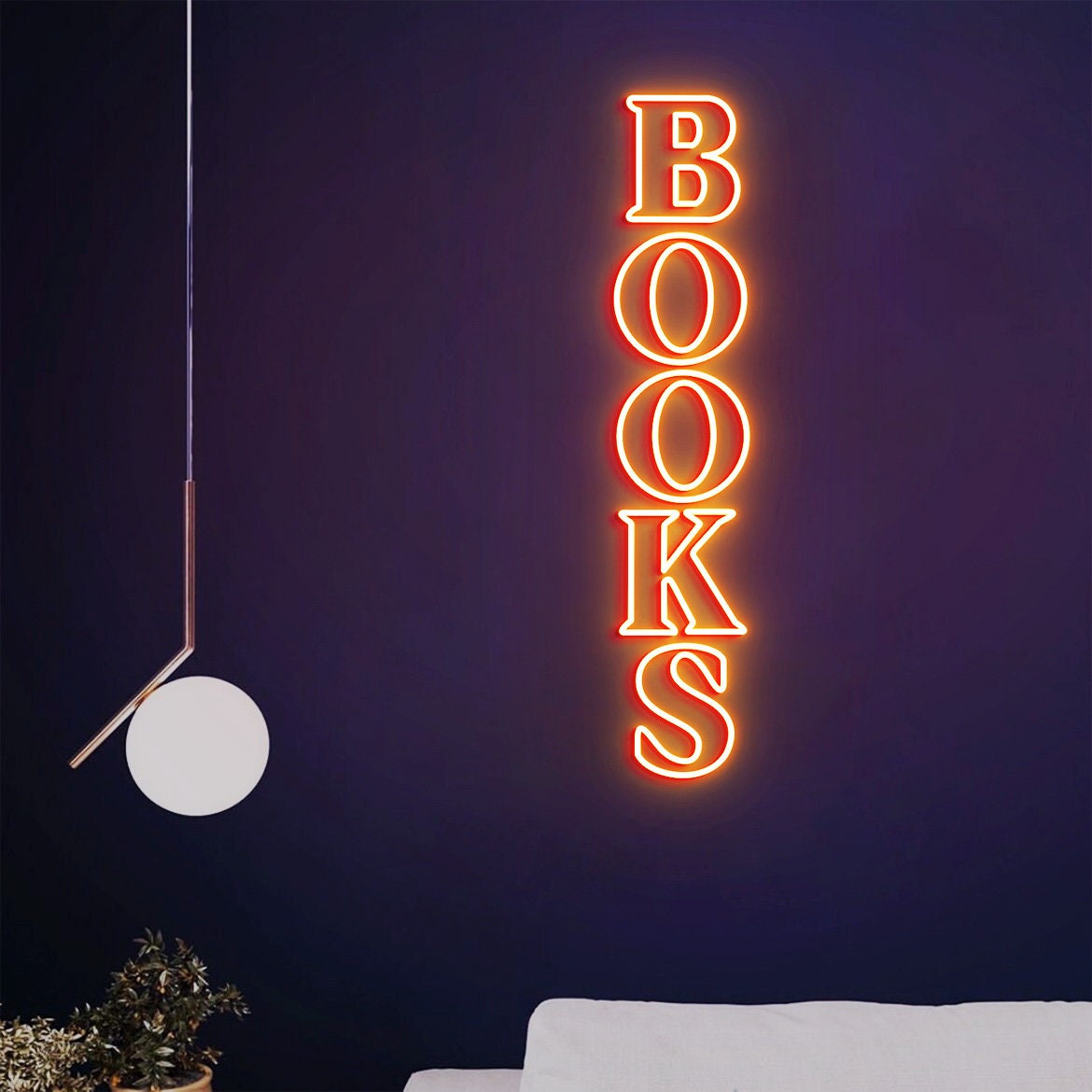 Books Neon Sign, Books Sign, Reading Room Decor, Book Lovers Gift, Personalized Library Sign, Reading Room Sign, Book Club Decor