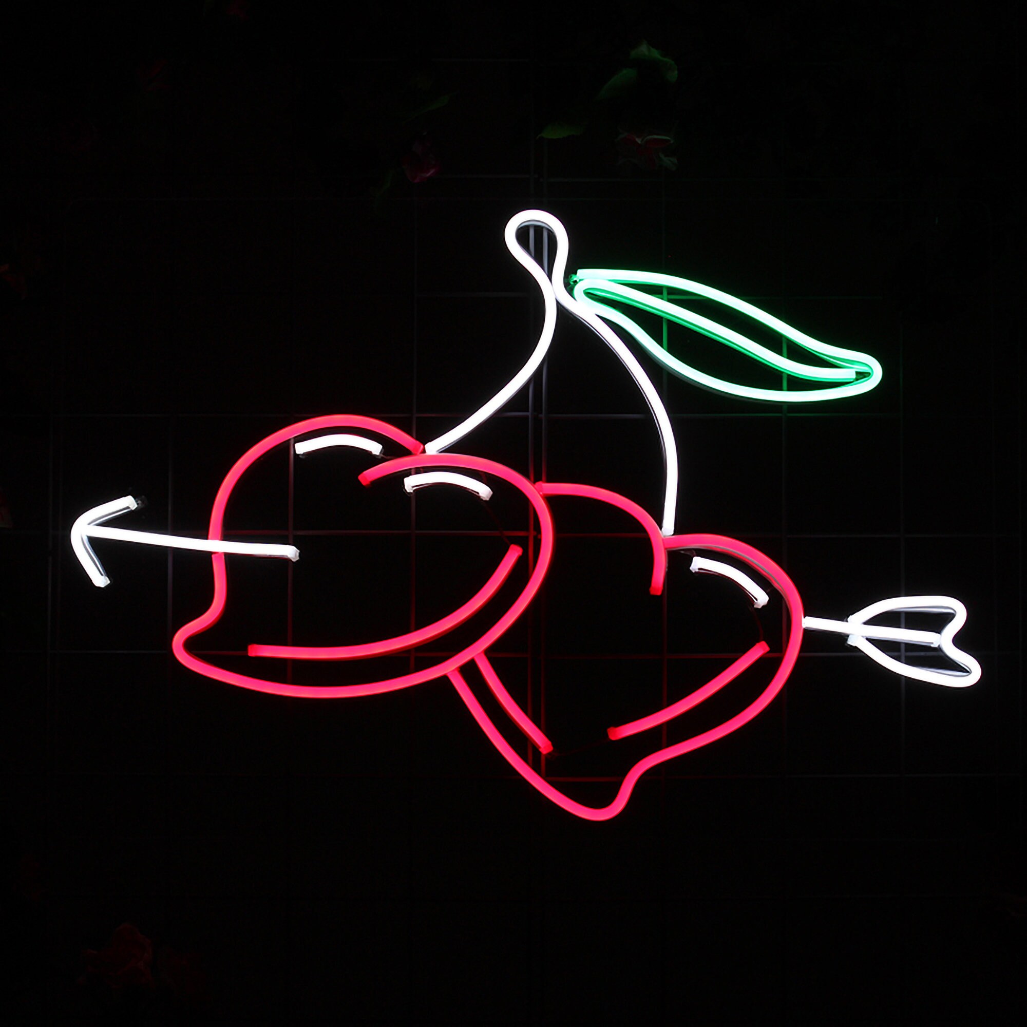 Neon Sign Light Custom Personalizedy Cherry Visual Art Club Business Store Sign Wedding Party Wall Hanging Flexible Decor For Room