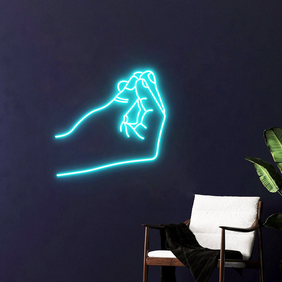 Italian Hand Gesture, Neon Light Signs, Gesto Italiano, Italian Slang, Italian Hand Wall Decor Art