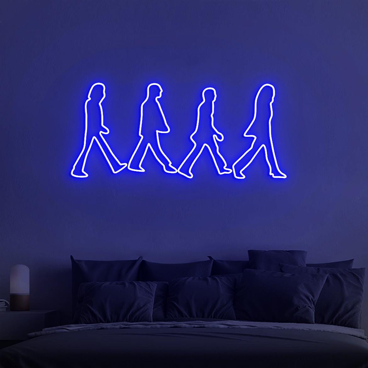 Abbey Road Beatles Neon Light, Beatles Wall Decoration, Personalized Gift for Music Lovers, Abbey Road Scene Sign