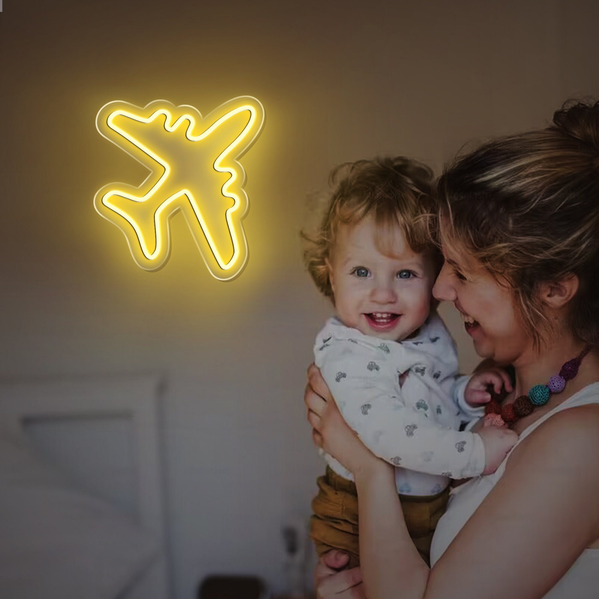 Airplane Neon Sign|Decoration Flex Silicone LED Neon Sign|Plane neon sign| Plane neon light| Plane wall decor| Airplane neon light