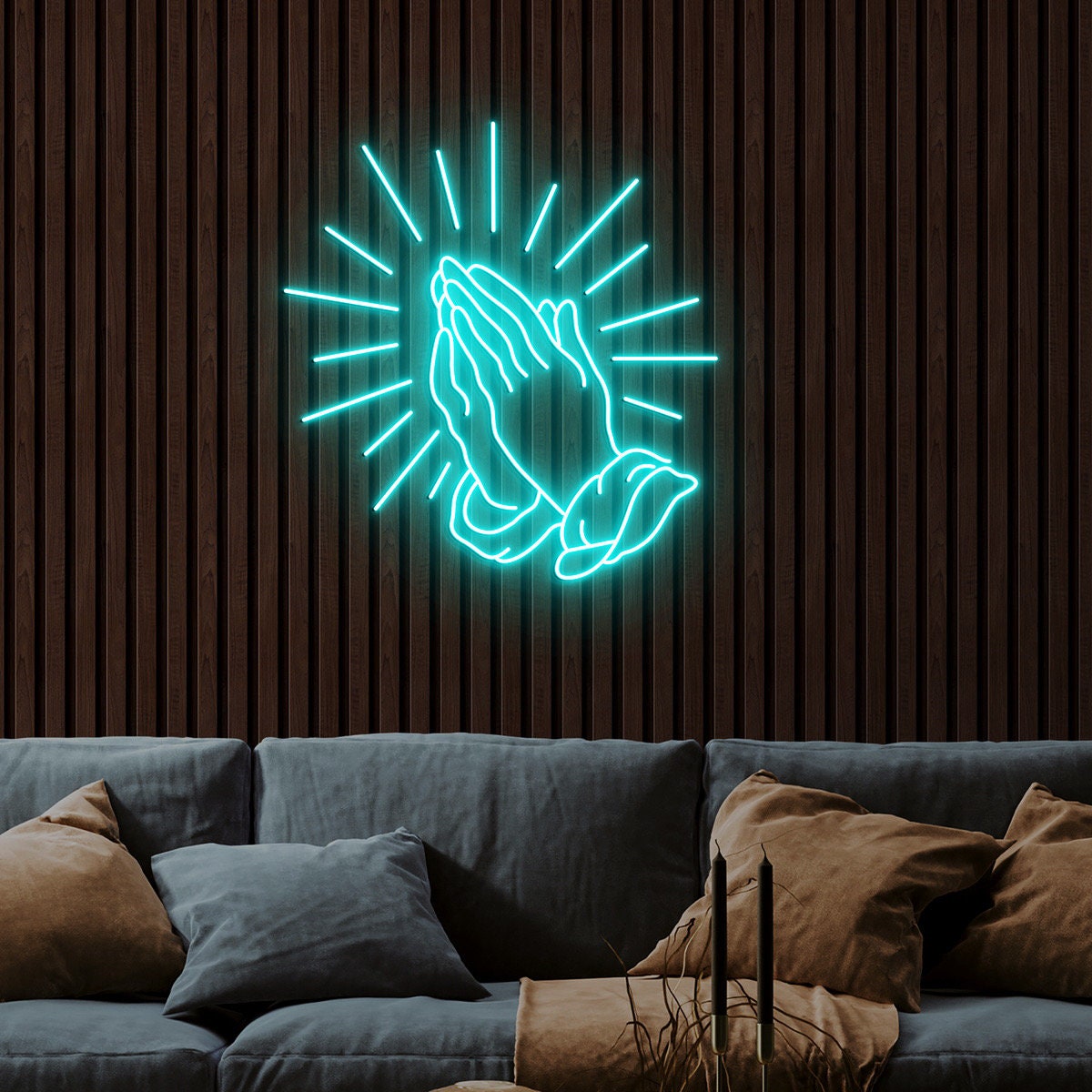 Praying Hands Neon Sign, Hands Neon Sign, Hand of God, Faith Wall Decor, Christian gifts, Jess gifts