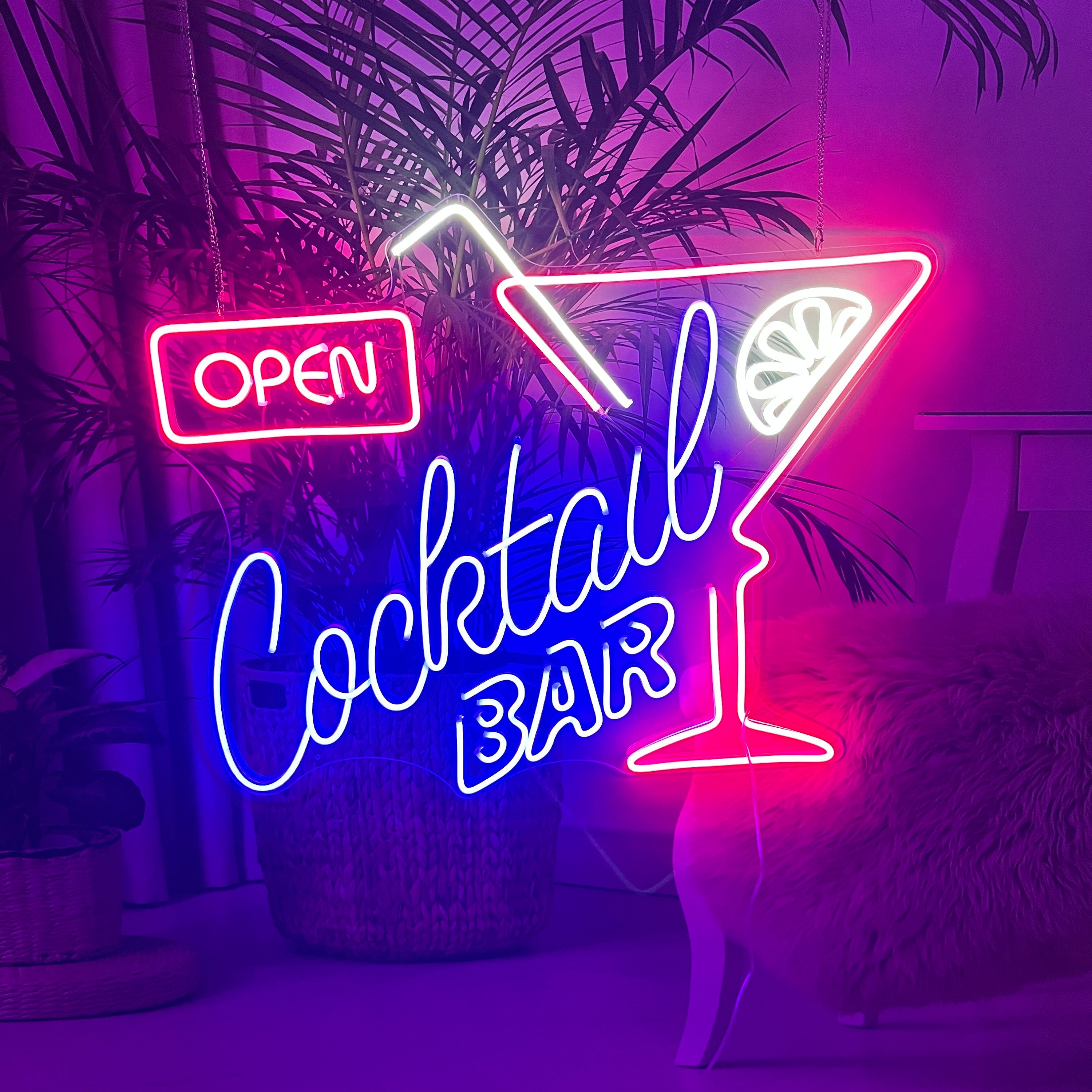 Custom Bar Neon Light | Neon bar sign | Led Light Cocktail | Hneon beer sign | Bar open Neon Signs | Champagne beer LED Decor Club Signage