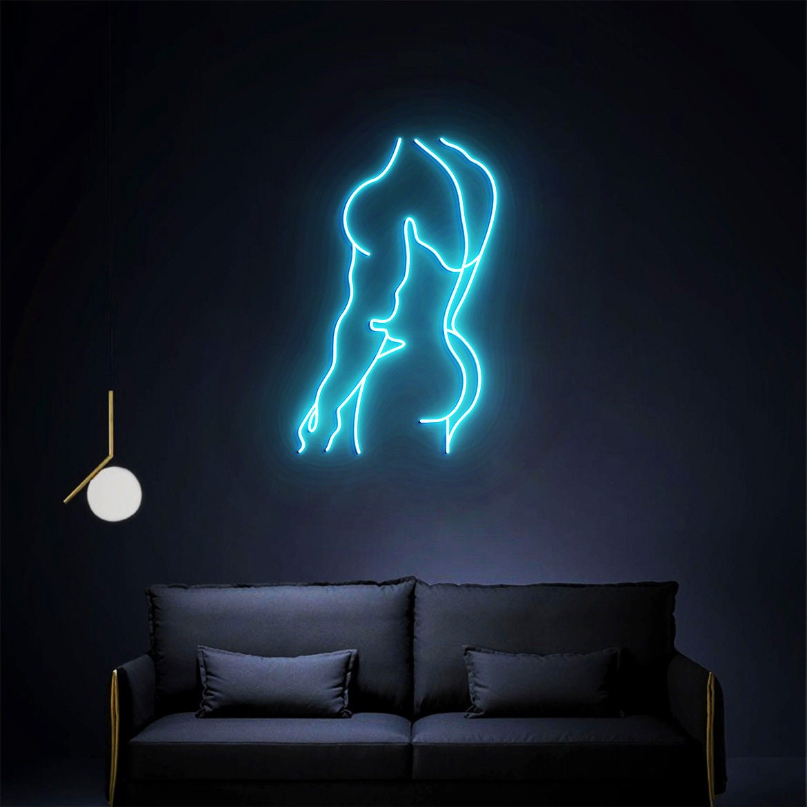 Man Neon Sign, Man Bedroom Wall Decor , Masculine Art, Man Wall Art , Man Body Wall Art Sign, Man Art