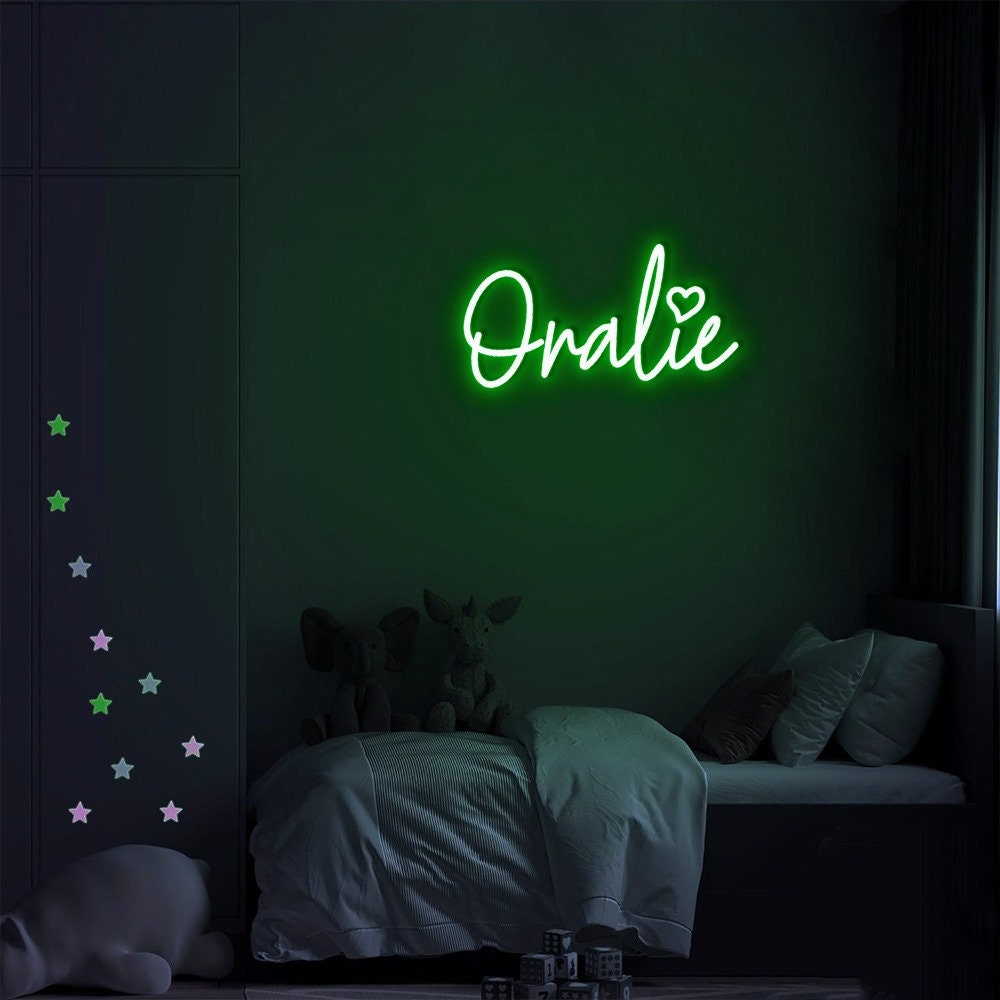 Custom Neon Name Sign For Kids Bedroom, Neon Sign Custom Battery Powered, Personalized Gift For Girls Bedroom, Nursery Decor, Wall Decor