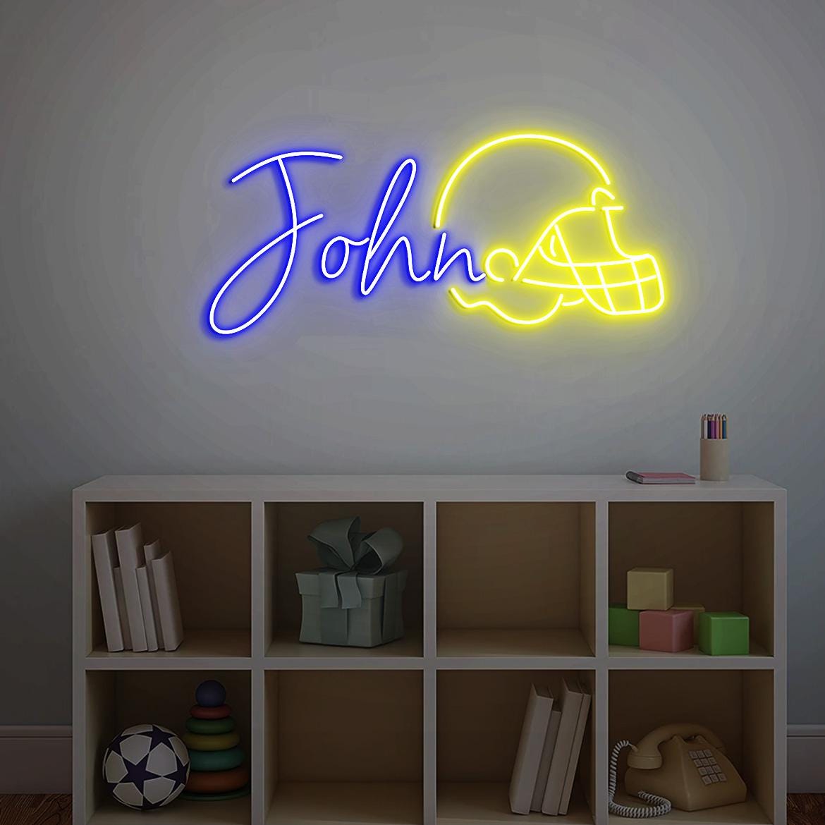 Custom Name Helmet Football Sign, Customized Football Helmet Wall Decor, Game Day Football Helmet Name Sign Gift, Personalize with Name