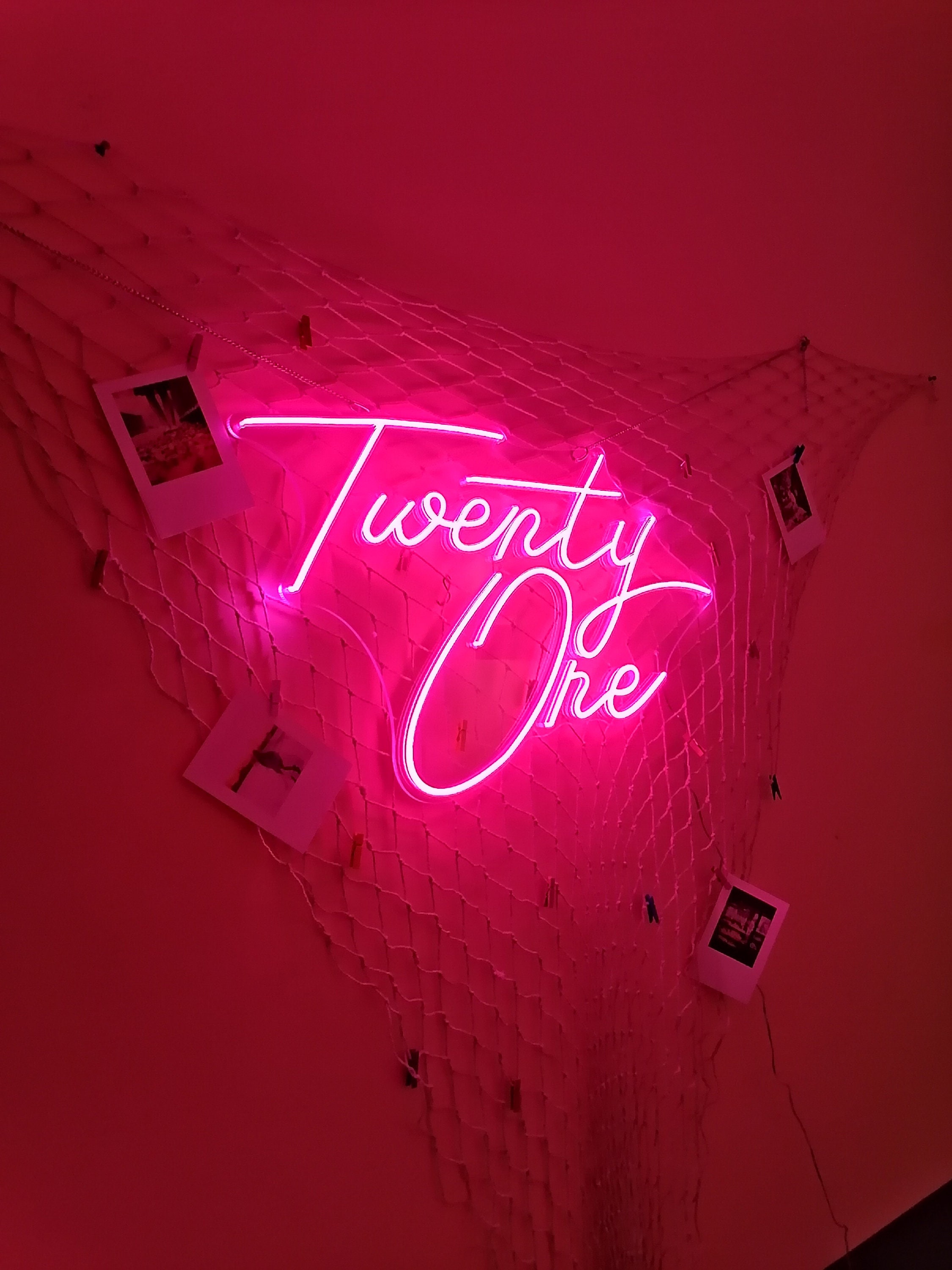 Neon Sign light/ neon sign custom/ led signn/ Font Signs /21 Twenty One /Custom for room engagement party birthday decor
