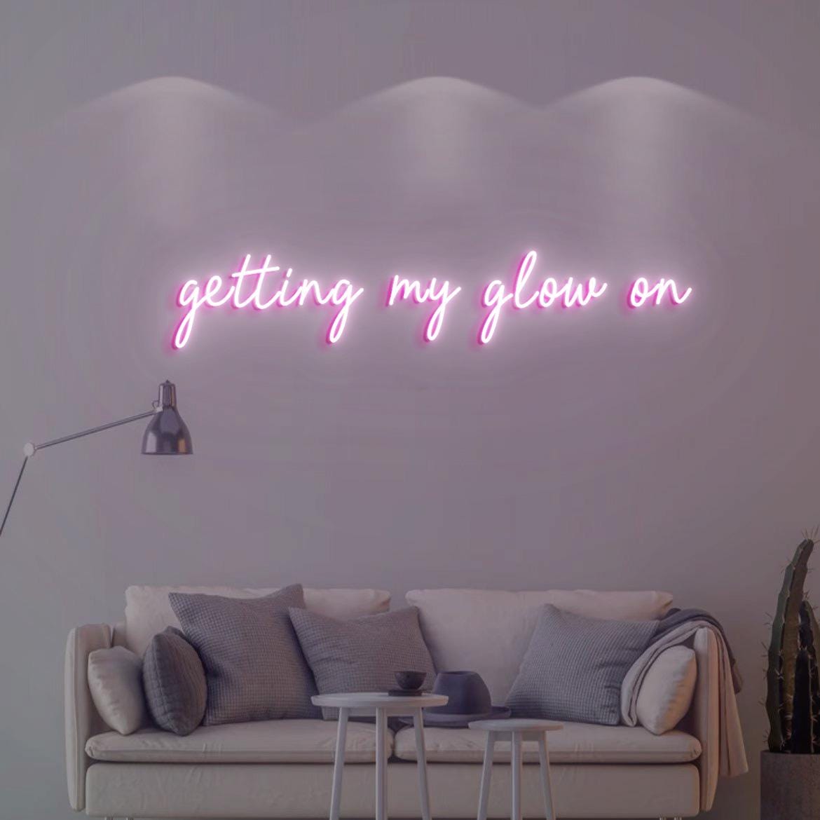 Getting My Glow On Sign, Spa Beauty Wall Glow Sign, Neon Light Salon Decor, Medical Spa Wall Decor, Glow Spa Wall Neon Sign, Med Spa Decor