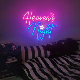 Heaven's Night Neon Sign | Custom Neon Lights Sign | Wedding Neon Sign | LED Neon Sign Bedroom | Game Room Wall Decoration | Christmas Gift
