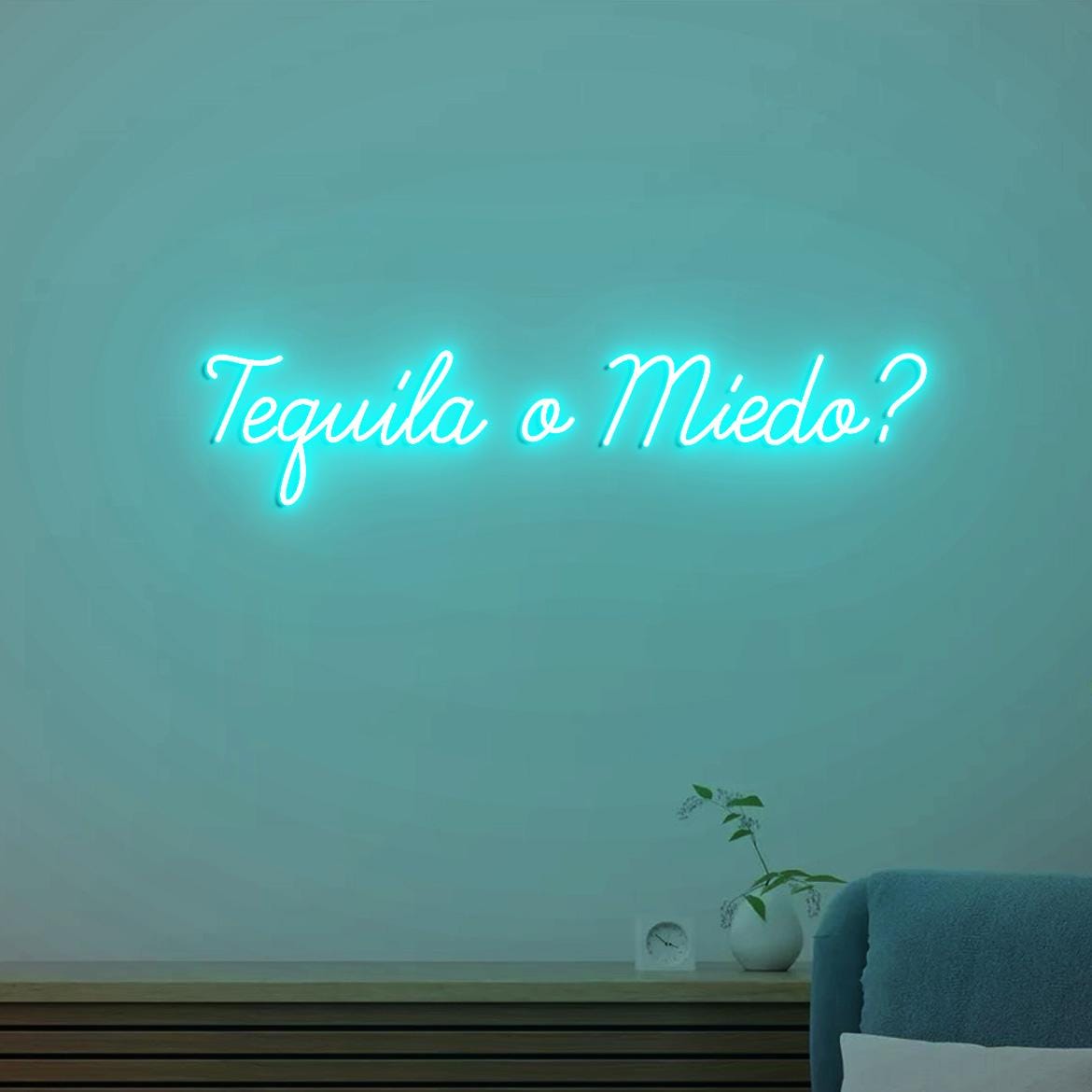 Tequila o Miedo Neon Light Sign, Bar Tequila Decoration, Tequila Led Neon Light Decor Wall, Tequila Bar Club Neon Light, Tequila Signs