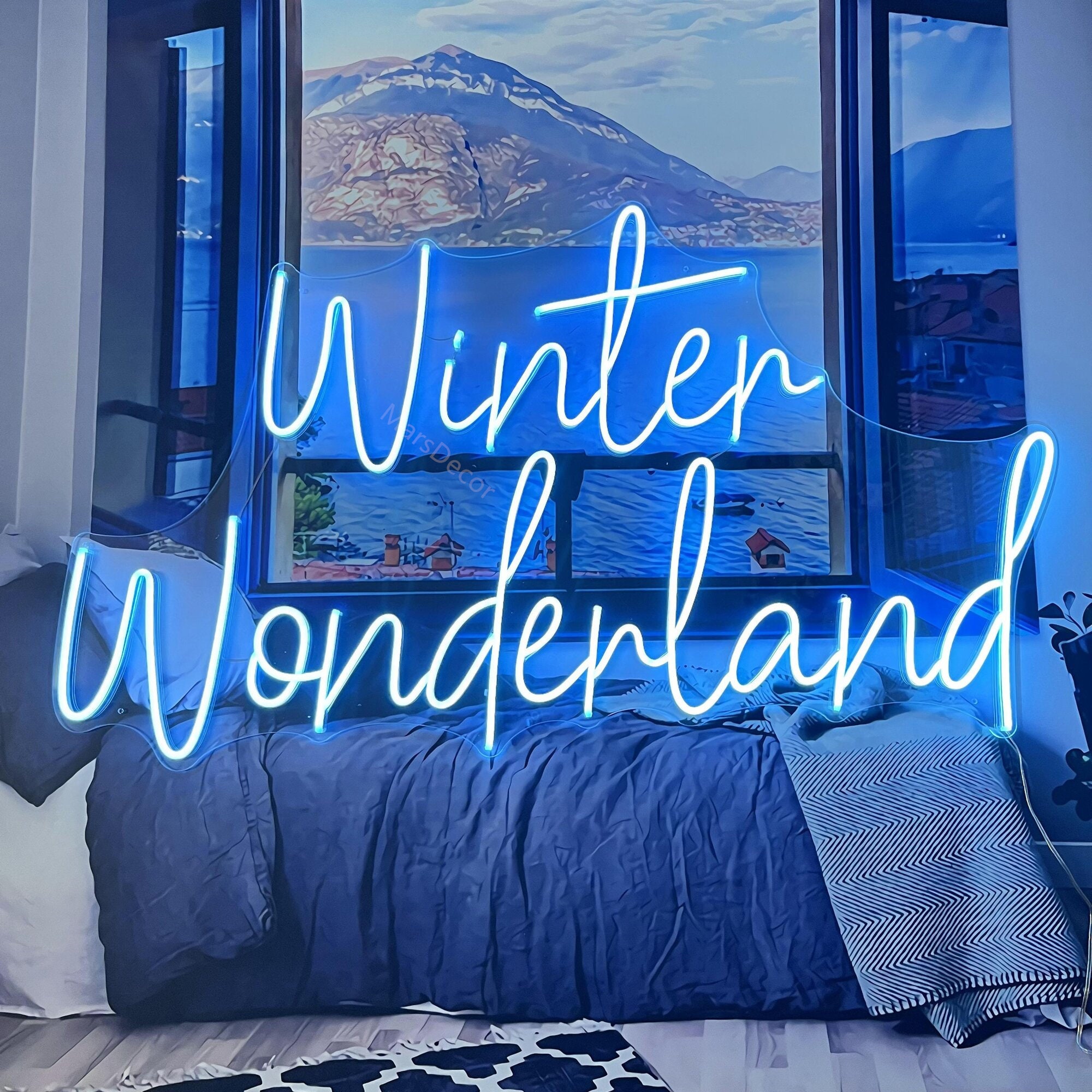 Neon Sign Custom | Neon Sign Winter Wonderland | Wedding Neon Sign | Neon Sign Bedroom | Neon Sign Wall Decor | | Neon Light Art Led Signs