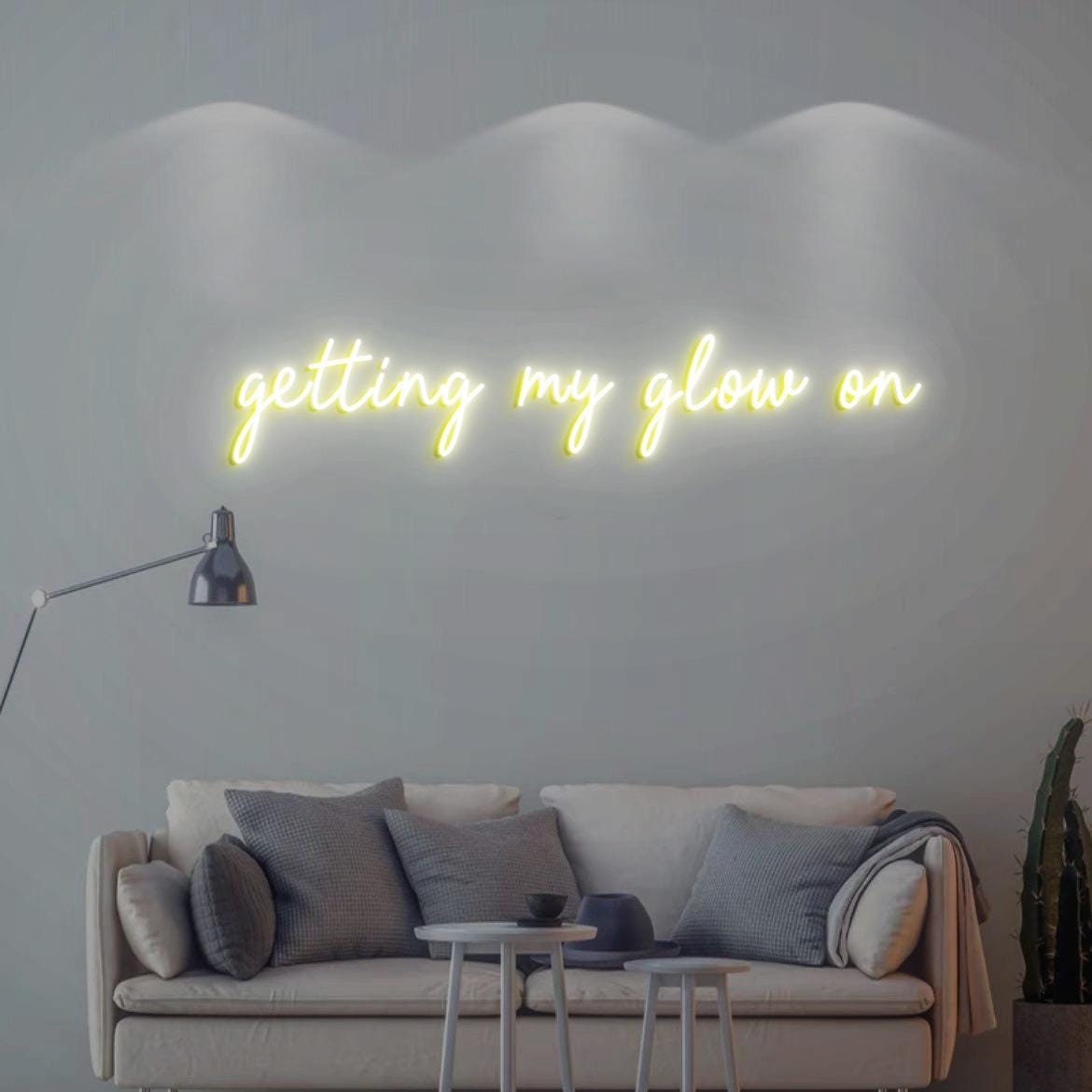 Getting My Glow On Sign, Spa Beauty Wall Glow Sign, Neon Light Salon Decor, Medical Spa Wall Decor, Glow Spa Wall Neon Sign, Med Spa Decor