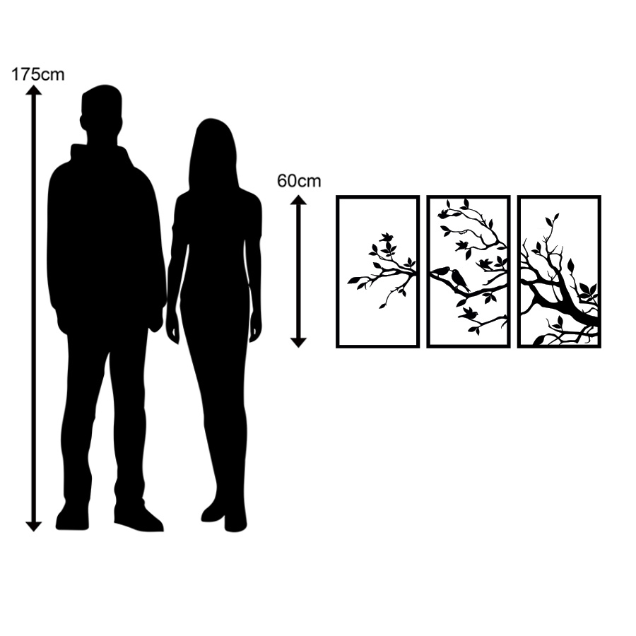 Birds & Branches Triptych