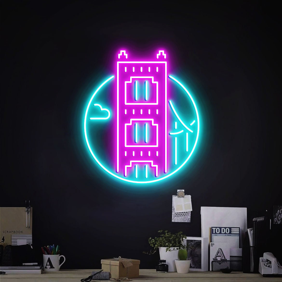 San Francisco Neon Light, Neon Sign Light Decor, San Francisco Bedroom Neon Sign, Bedroom Neon Lights, San Francisco Wall Decoration